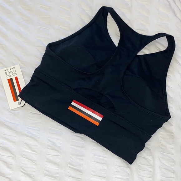P.E Nation black longline sports bra M - Picture 2 of 3